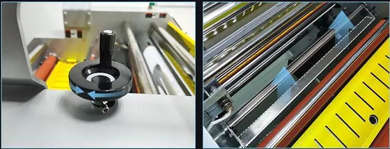 Машина для производства бумажных ламинатов формата ширины EcooGraphix 720mm небольшая с резцами для пользы офиса