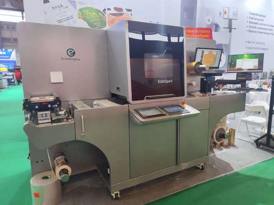 EcooSpark Digital Label Ультрафиолетовый лакированный печатный и фольговый штамповщик с печатью Брайля