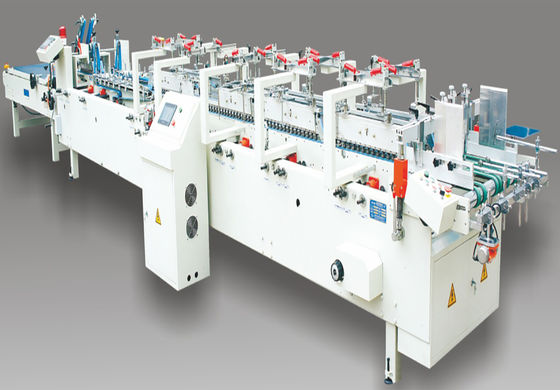 Папка Gluer коробки бумаги 4 углов с дном замка аварии