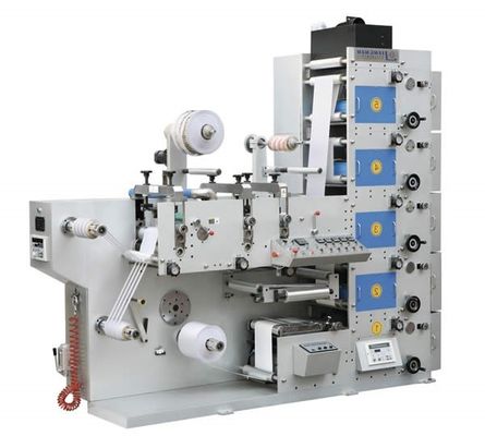 Автоматическая УЛЬТРАФИОЛЕТОВАЯ печатная машина 600mm Flexo ярлыка перематывая